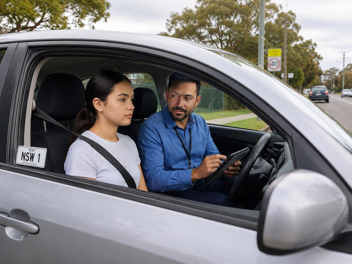 why learners fail nsw driving test learner making error during test