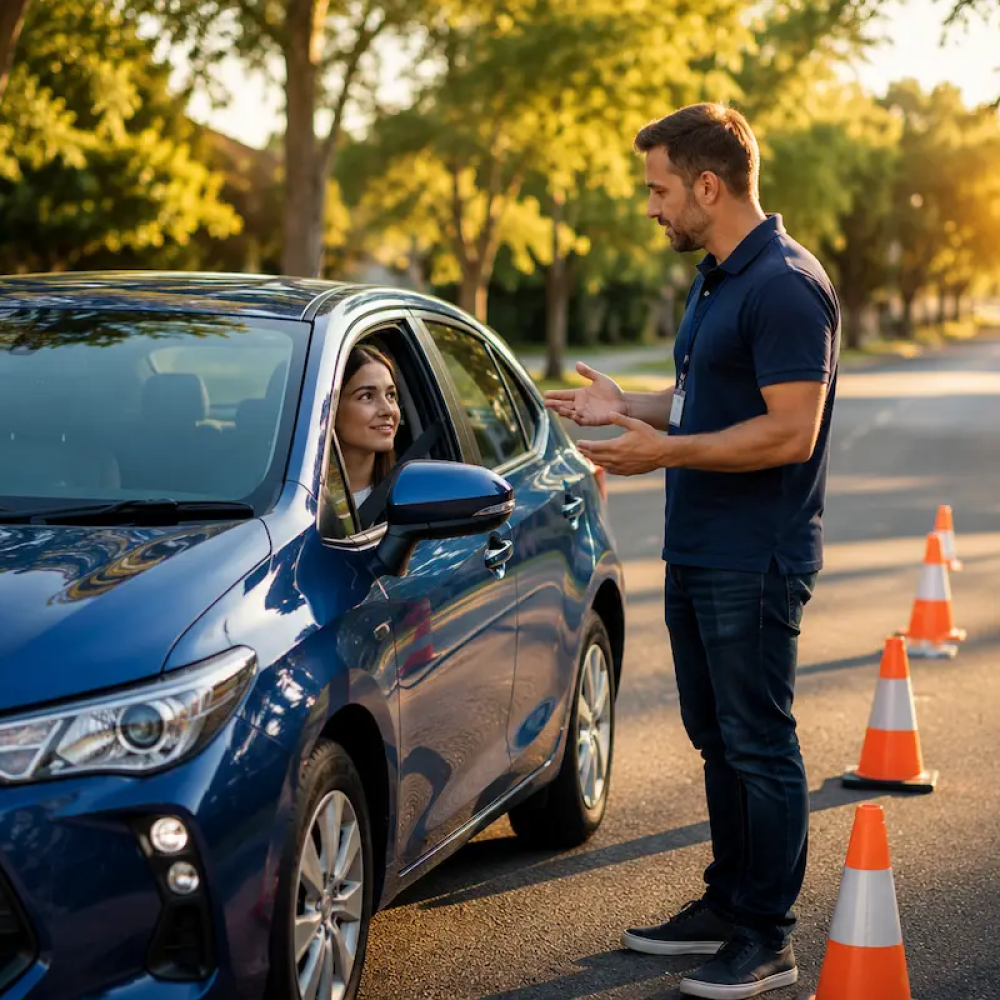driving-instructor-teaching-road-signs-australia